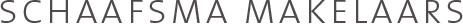 Logo van Schaafsma Makelaars